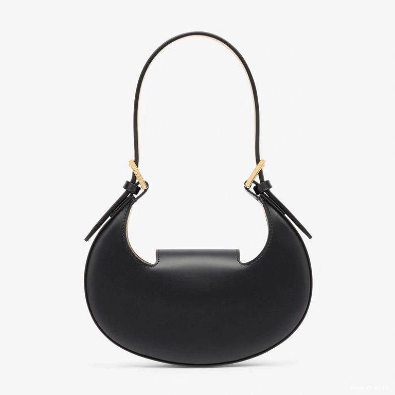 Affordable HOT Hobo Mini Black Cookie Bag Calf Leather Fendi In 0716